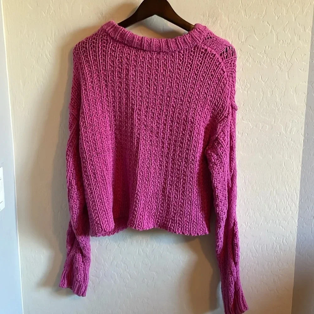 Free People Cutting Edge Cable Knit Sweater